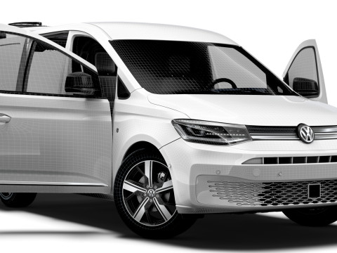 VW Caddy Cargo SWB Valve HQ Interior 2025 3D Model