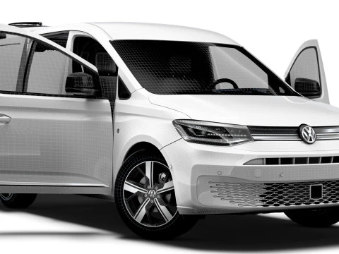 VW Caddy Kargo SWB Valfı HQ İ&ccedil; Mekan 2025 3D Model