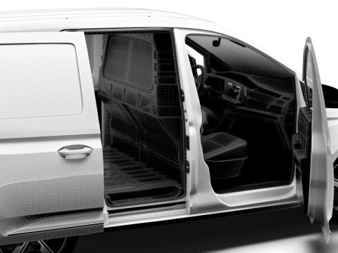 VW Caddy Kargo SWB Valfı HQ İ&ccedil; Mekan 2025 3D Model