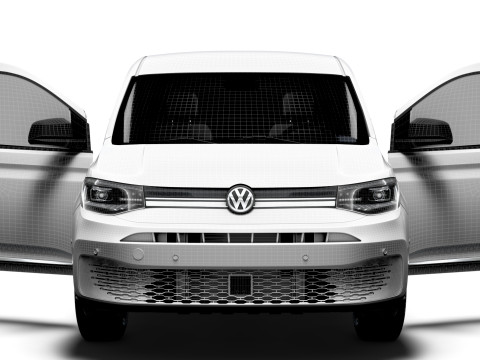 VW Caddy Cargo SWB Valve HQ Interior 2025 3D Model