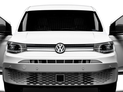 VW Caddy Cargo SWB Valve HQ Interior 2025 3D Model