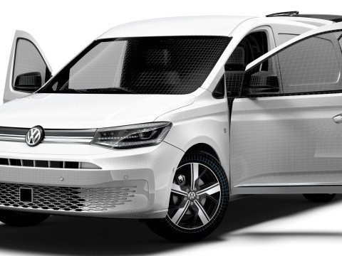 VW Caddy Cargo SWB Valve HQ Interior 2025 3D Model