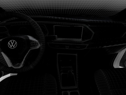 VW Caddy Cargo SWB Valve HQ Interior 2025 3D Model