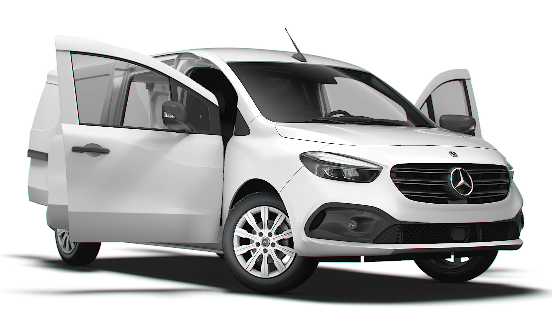 Mercedes Benz Citan LWB HQ Interior 2025 Modelo 3D .c4d .max .obj .3ds .fbx .stl .blend