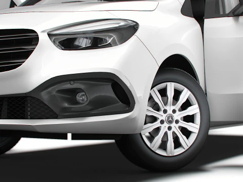 Mercedes Benz Citan LWB HQ Interior 2025 Modelo 3D