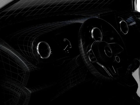 Mercedes Benz Citan LWB HQ Interior 2025 Modelo 3D
