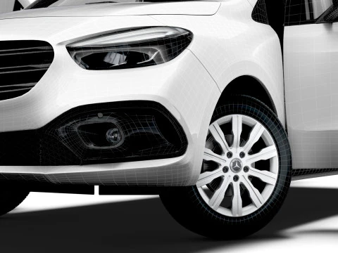 Mercedes Benz Citan LWB HQ Interior 2025 Modelo 3D