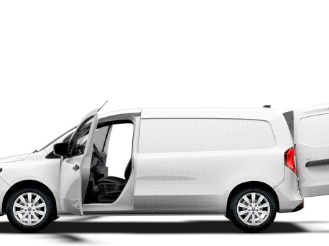 Mercedes Benz Citan LWB HQ Interior 2025 Modelo 3D