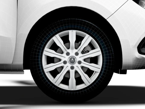 Mercedes Benz Citan LWB HQ Interior 2025 Modelo 3D