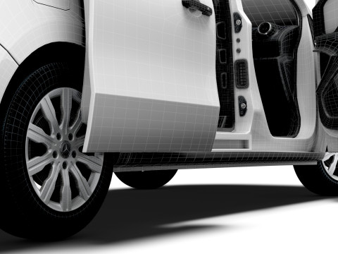 Mercedes Benz Citan LWB HQ Interior 2025 3D Model