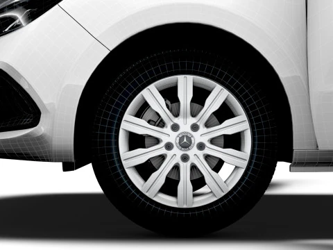 Mercedes Benz Citan LWB HQ Interior 2025 Modelo 3D