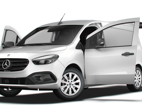 Mercedes Benz Citan LWB Tailgate HQ Interior 2025 3D Model