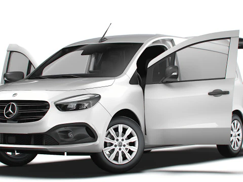 Mercedes Benz Citan LWB Tailgate HQ Interior 2025 3D Model
