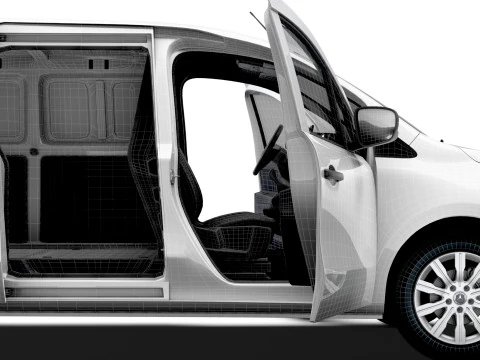 Mercedes Benz Citan LWB Tailgate HQ Interior 2025 3D Model