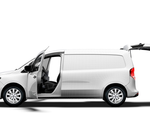 Mercedes Benz Citan LWB Tailgate HQ Interior 2025 3D Model