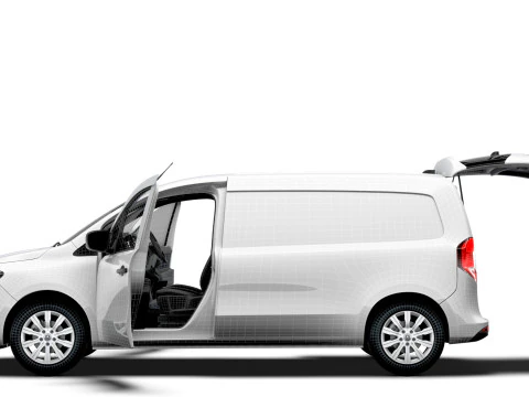 Mercedes Benz Citan LWB Tailgate HQ Interior 2025 3D Model