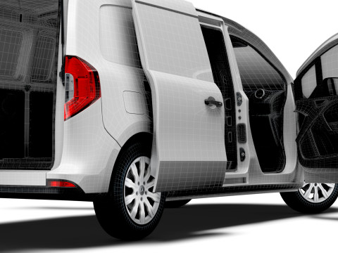 Mercedes Benz Citan LWB Tailgate HQ Interior 2025 3D Model