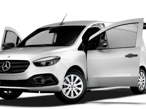 Mercedes Benz Citan LWB Tailgate HQ Interior 2025 3D Model