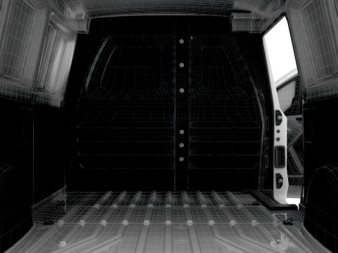 Mercedes Benz Citan LWB Tailgate HQ Interior 2025 3D Model