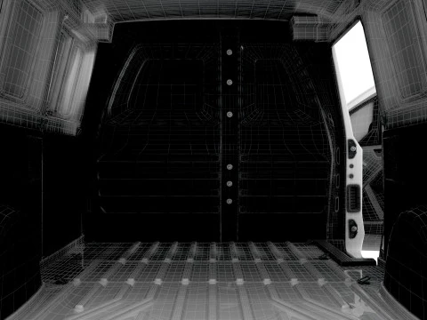 Mercedes Benz Citan LWB Tailgate HQ Interior 2025 3D Model