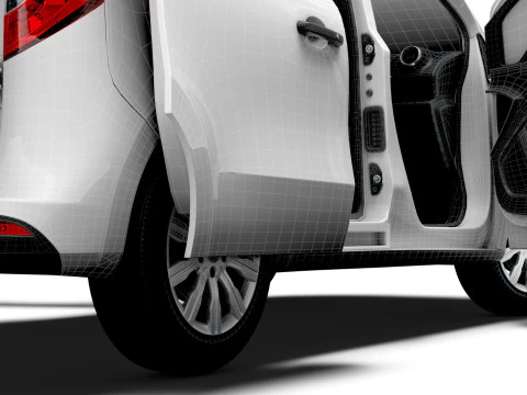 Mercedes Benz Citan SWB HQ Interior 2025 Modelo 3D