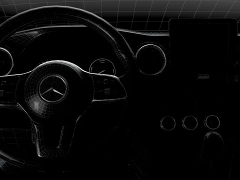 Mercedes Benz Citan SWB HQ Interior 2025 Modelo 3D