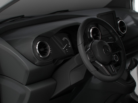 Mercedes Benz Citan SWB Tailgate HQ Interior 2025 3D Model