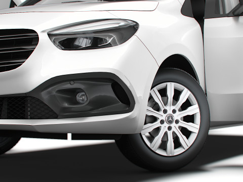 Mercedes Benz Citan SWB Tailgate HQ Interior 2025 3D Model