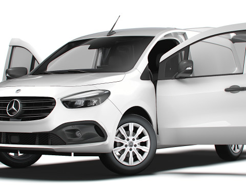 Mercedes Benz Citan SWB Tailgate HQ Interior 2025 3D Model