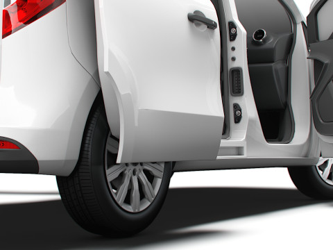 Mercedes Benz Citan SWB Tailgate HQ Interior 2025 3D Model