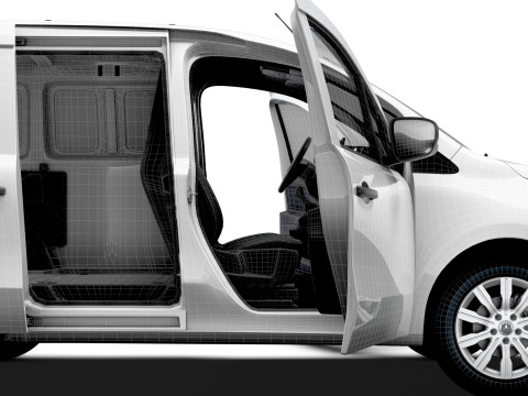 Mercedes Benz Citan SWB Tailgate HQ Interior 2025 3D Model