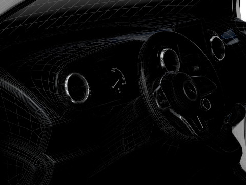 Mercedes Benz Citan SWB Tailgate HQ Interior 2025 3D Model