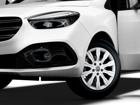 Mercedes Benz Citan SWB Tailgate HQ Interior 2025 3D Model