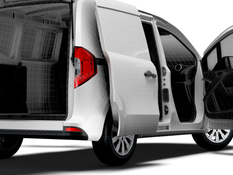Mercedes Benz Citan SWB Tailgate HQ Interior 2025 3D Model