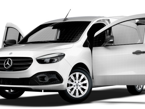 Mercedes Benz Citan SWB Tailgate HQ Interior 2025 3D Model