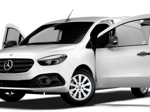 Mercedes Benz Citan SWB Tailgate HQ Interior 2025 3D Модель