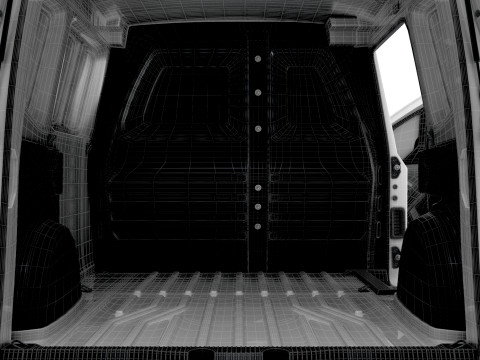 Mercedes Benz Citan SWB Tailgate HQ Interior 2025 3D Model