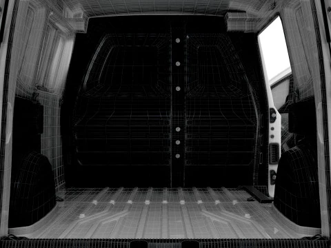 Mercedes Benz Citan SWB Tailgate HQ Interior 2025 3D Модель