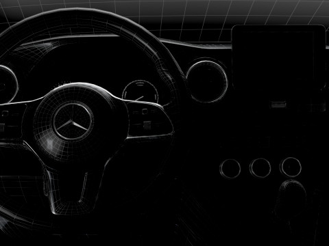 Mercedes Benz Citan SWB Tailgate HQ Interior 2025 3D Model