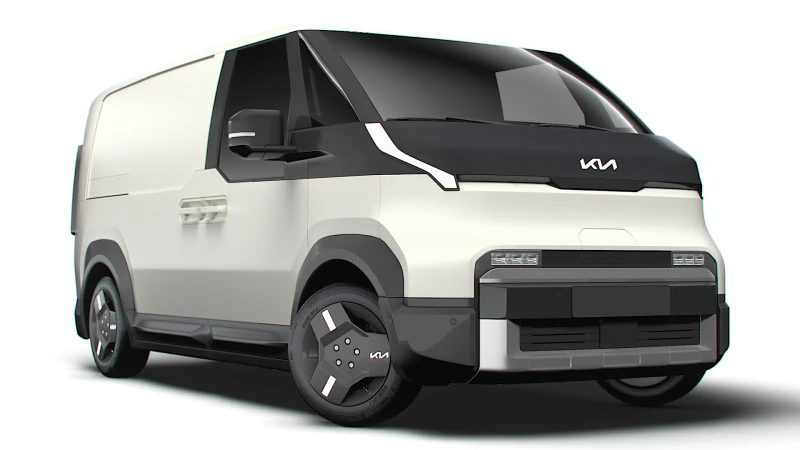 KIA PV5 вантажний L2H1 UKspec 2025р 3D Модель .c4d .max .obj .3ds .fbx .stl .blend 