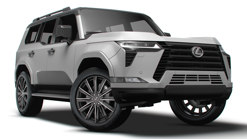Lexus GX 550 Luxury 2025 3D 模型 .c4d .max .obj .3ds .fbx .stl .blend
