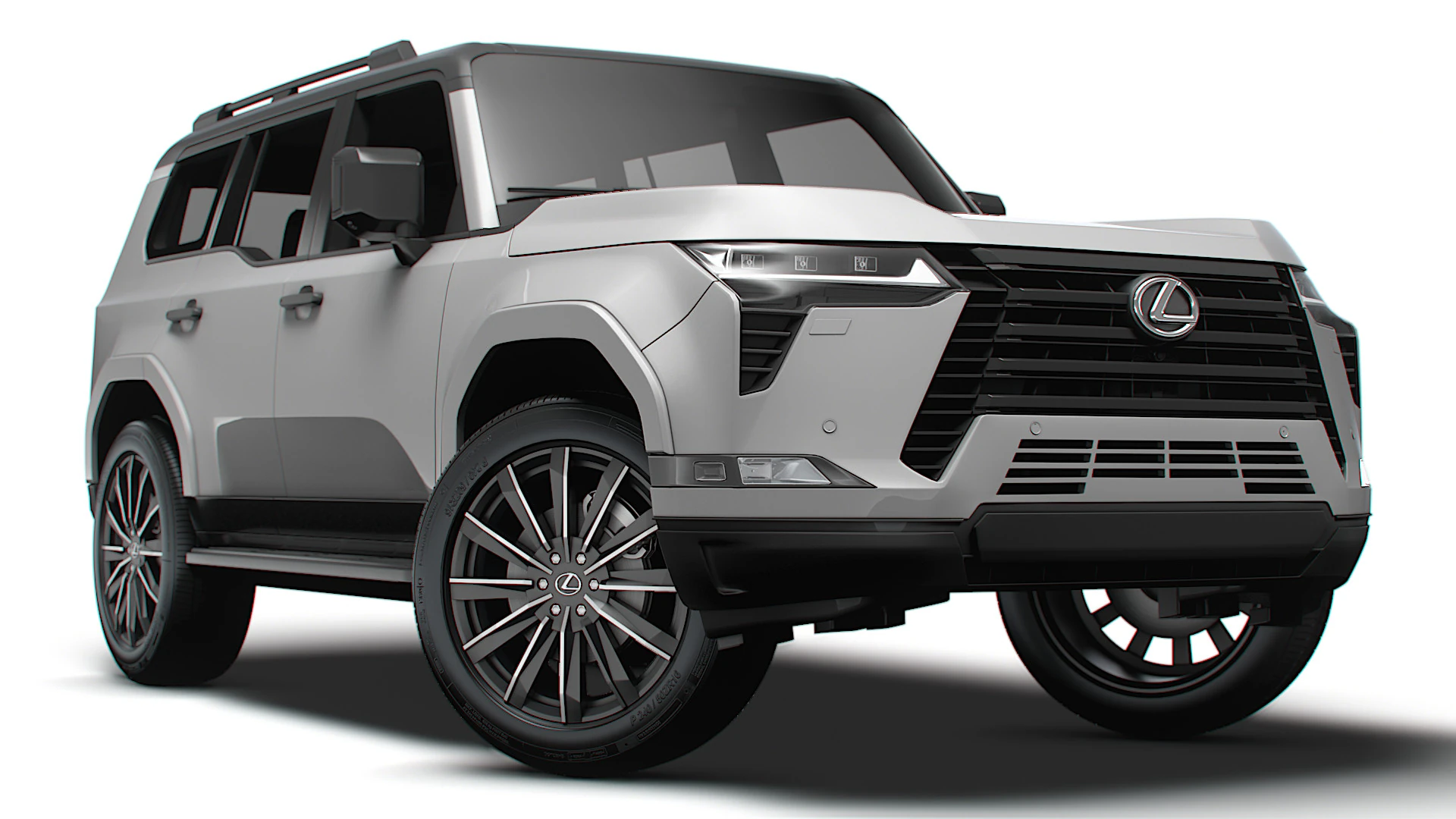 Lexus GX 550 Luxury 2025 3D Model .c4d .max .obj .3ds .fbx .stl .blend