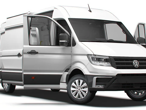 大众 Crafter Van LWB HR HQ 内饰 2025 3D 模型