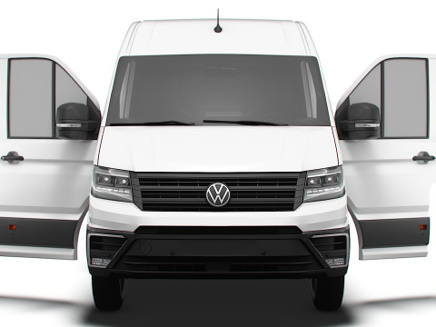 VW Crafter Van LWB HR HQInterior 2025 3D Модель
