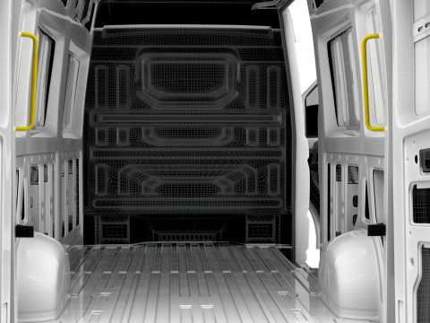 VW Crafter Van LWB HR HQInterior 2025 3D Модель
