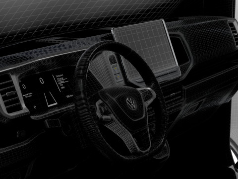 VW Crafter Van LWB HR HQInterior 2025 3D Модель