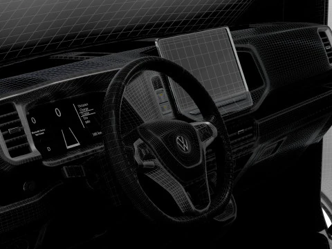 VW Crafter Van LWB HR HQInterior 2025 3D Model