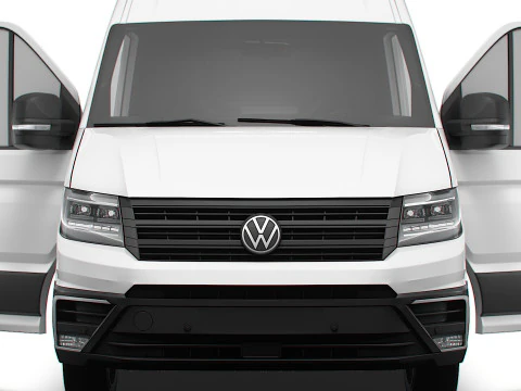 VW Crafter Van LWB HR HQInterior 2025 3D Model