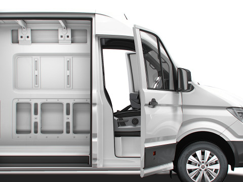 VW Crafter Van LWB HR HQInterior 2025 3D Модель