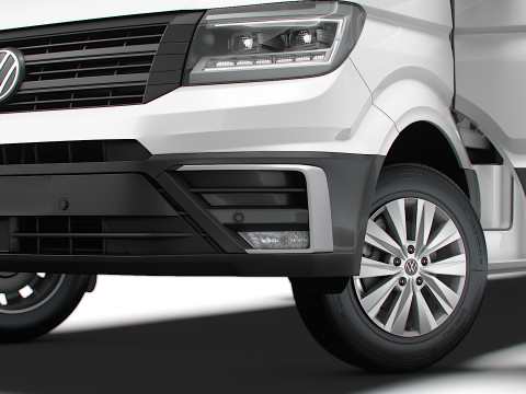 VW Crafter Van LWB HR HQInterior 2025 3D Модель
